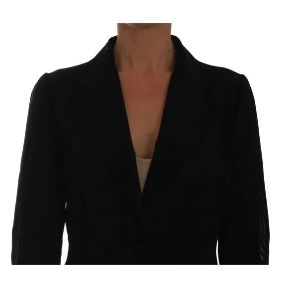 Dolce & Gabbana Semi-Transparent Darkgreen Nylon Blazer - Picture 3 of 4